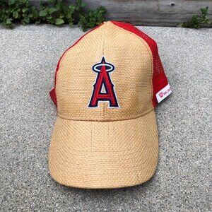 ANAHEIM ANGELS Trucker Hat Men's One Size Snapback MLB Baseball Sixth Man​